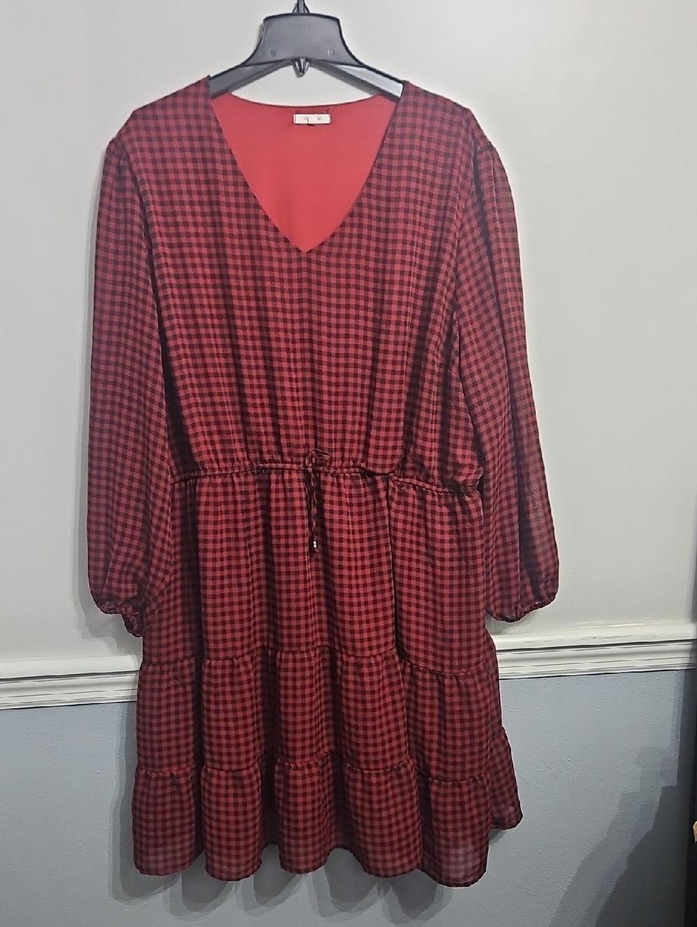 Maurices Red Satin-Look Dress